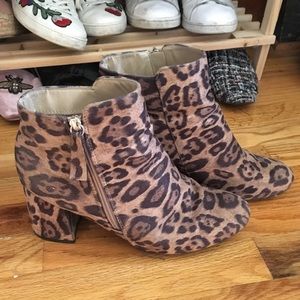 New Look Leopard/Cheetah print booties!